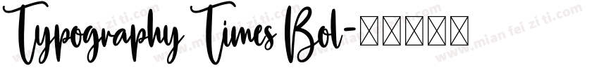 Typography Times Bol字体转换
